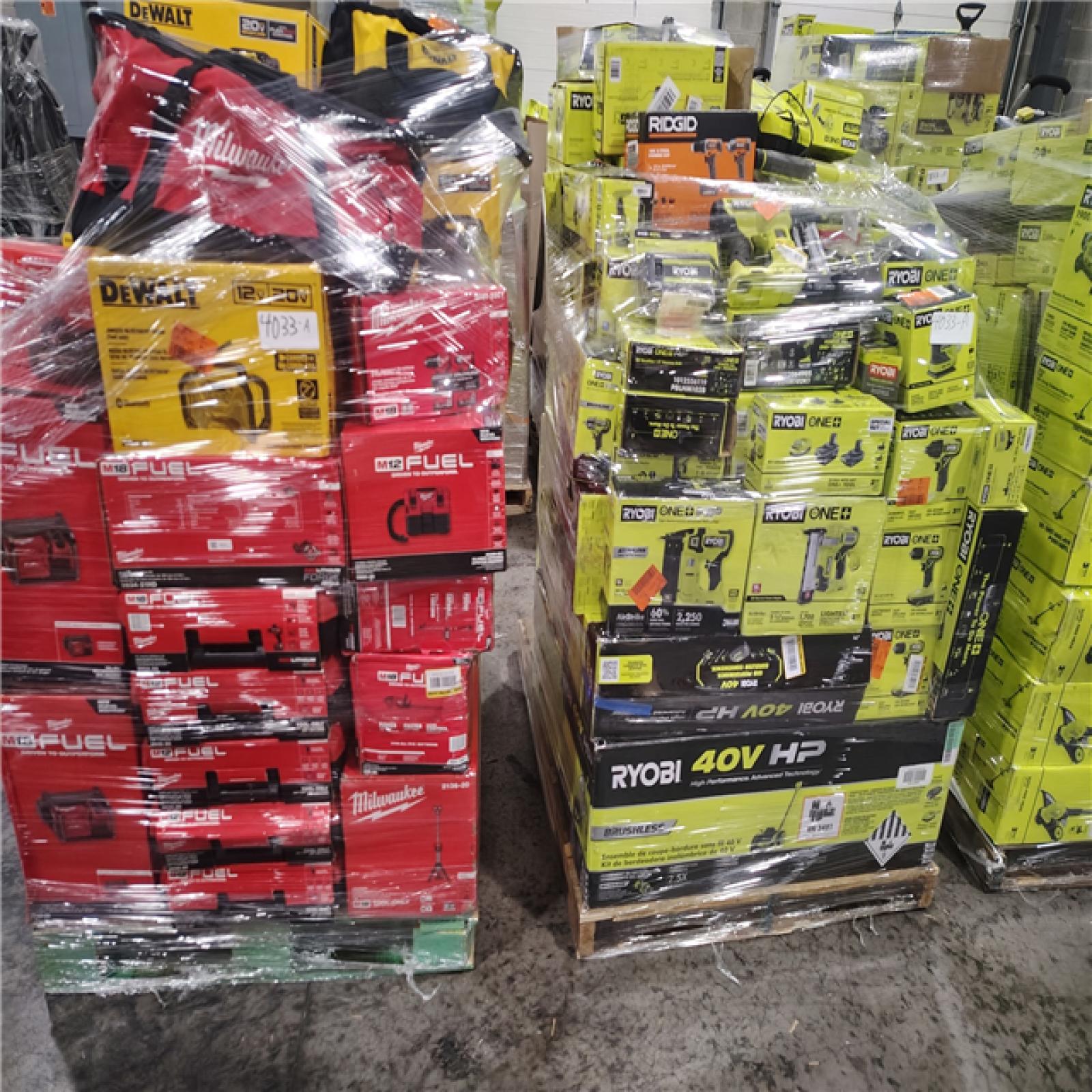 Pittston Location As-Is Power Tools Partial Truckload (15 pallets) 4033-A