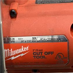 AS-IS Milwaukee  FUEL 12V Lithium-Ion Brushless Cordless 3 in. Cut Off Saw (Tool-Only)