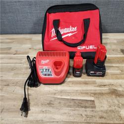 HOUSTON LOCATION - AS-IS Milwaukee  FUEL 12-Volt Lithium-Ion Brushless Cordless Hammer Drill and Impact Driver Combo Kit