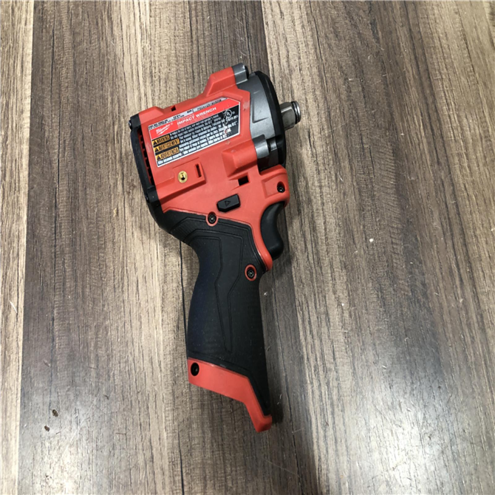 AS-IS Milwaukee FUEL 12V Lithium-Ion Brushless Cordless Stubby 1/2 in. Impact Wrench (Tool-Only)