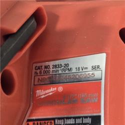 AS-IS Milwaukee M18 FUEL 18V Cordless 6-1/2 in. Circular Saw (Tool-Only)