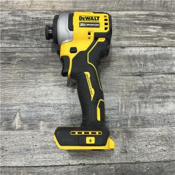 AS-IS DEWALT ATOMIC 20V MAX Cordless Brushless Compact 1/4 in. Impact Driver (Tool Only)