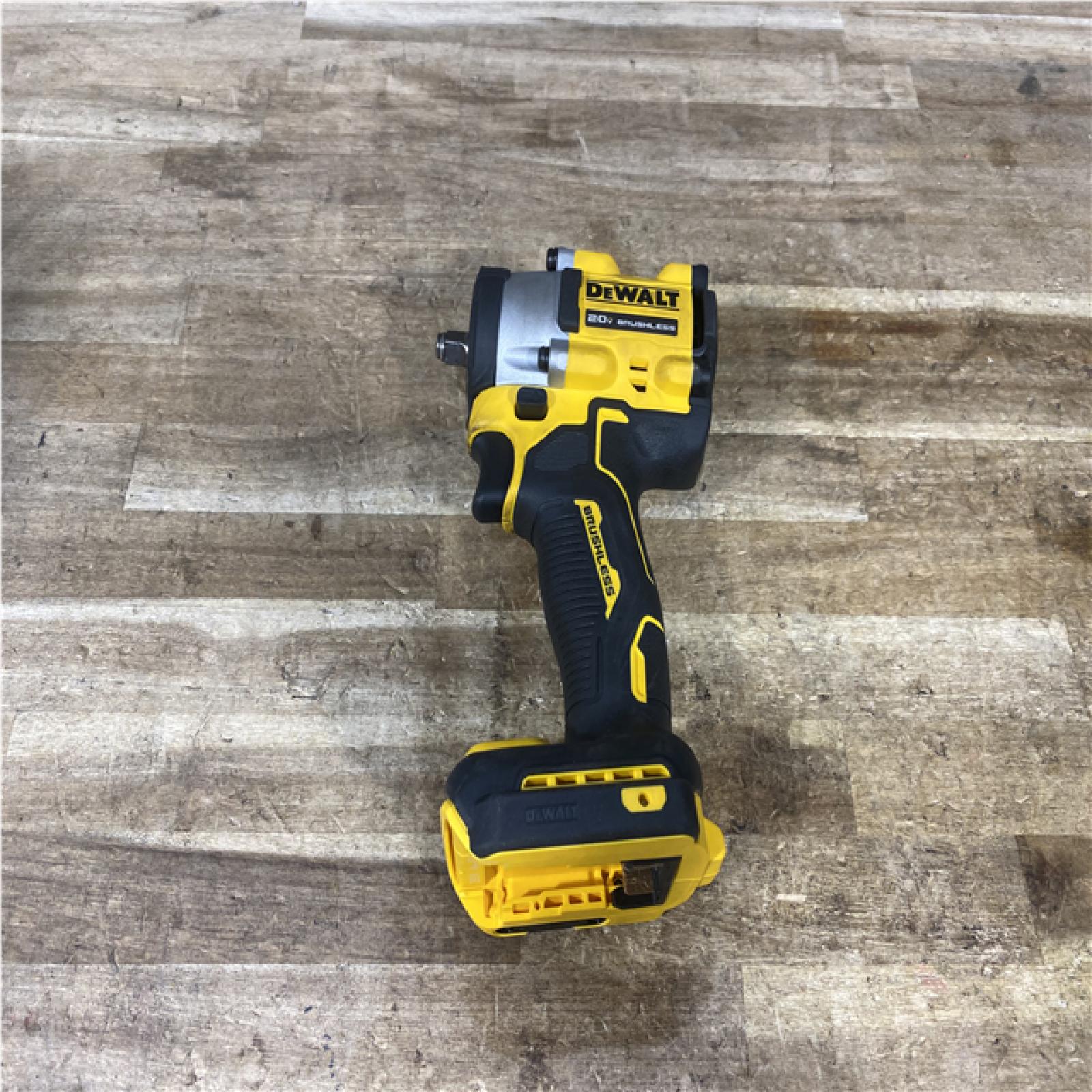 Houston Location AS-IS DEWALT ATOMIC 20V MAX Cordless Brushless 3/8 in.Variable Speed Impact Wrench (Tool Only)