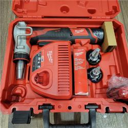 AS-IS Milwaukee  M12 12-Volt Lithium-Ion Cordless PEX Expansion Tool Kit with (2) 1.5 Ah Batteries, (3) Expansion Heads and Hard Case