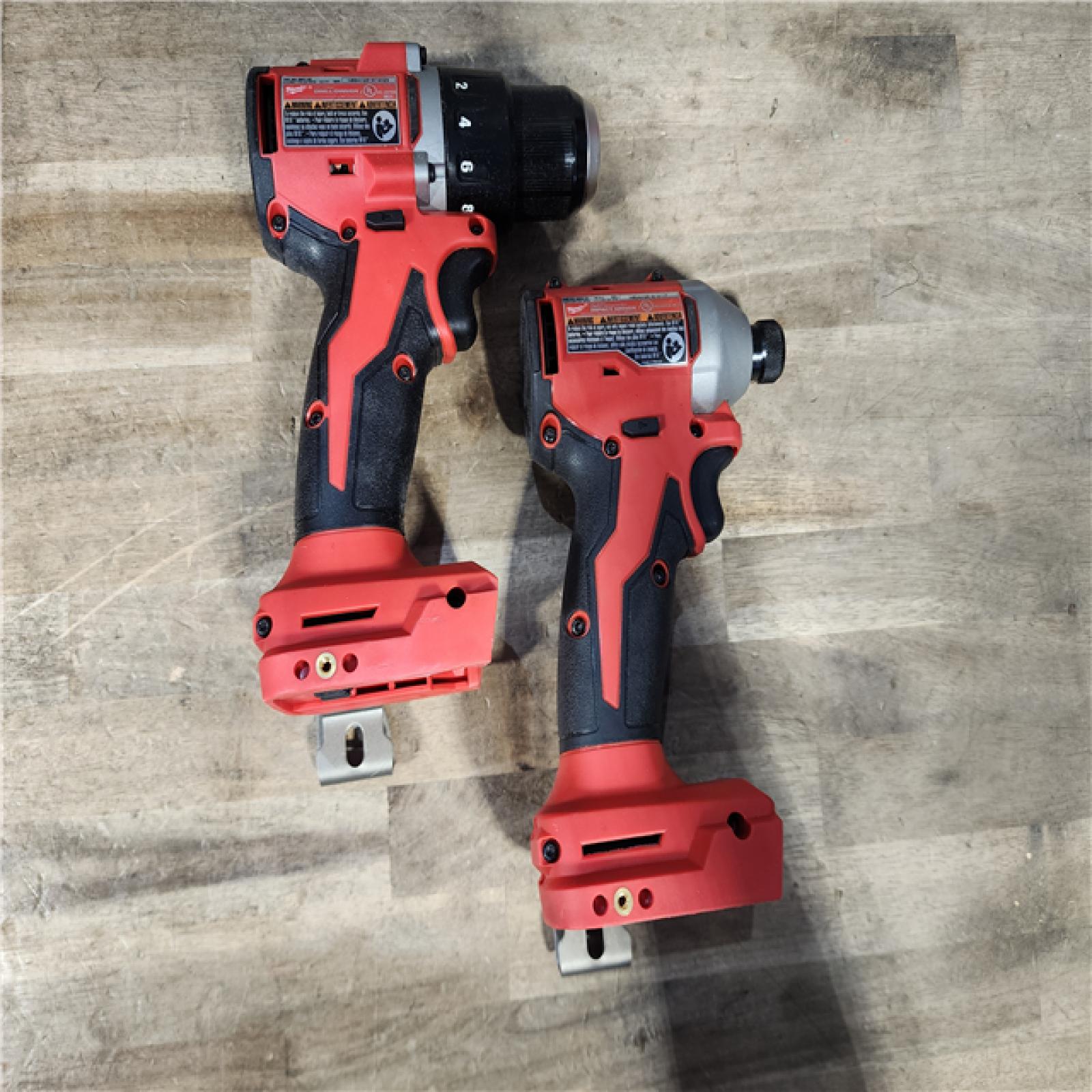 HOUSTON LOCATION - AS-IS M18 18-Volt Lithium-Ion Brushless Cordless Compact Hammer Drill/Impact Combo Kit (2-Tool) with (2) Batteries  Bag