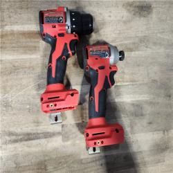 HOUSTON LOCATION - AS-IS M18 18-Volt Lithium-Ion Brushless Cordless Compact Hammer Drill/Impact Combo Kit (2-Tool) with (2) Batteries  Bag