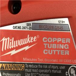 AS-IS Milwaukee 12V Lithium-Ion Cordless Copper Tubing Cutter (Tool-Only)