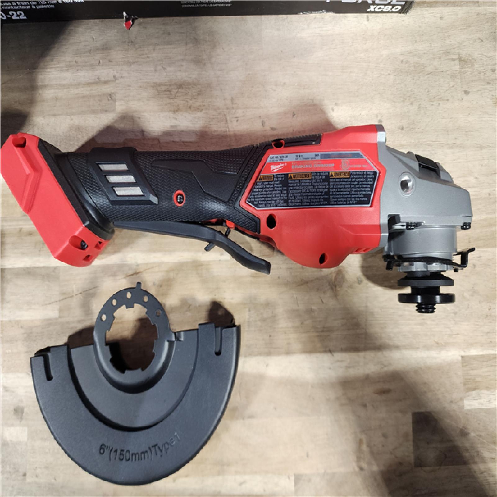HOUSTON LOCATION - AS-IS (APPEARS LIKE NEW) M18 FUEL 18-Volt Lithium-Ion Brushless Cordless 4-1/2 in./6 in. Braking Grinder w/Paddle Switch & Two FORGE 8.0 Ah Battery