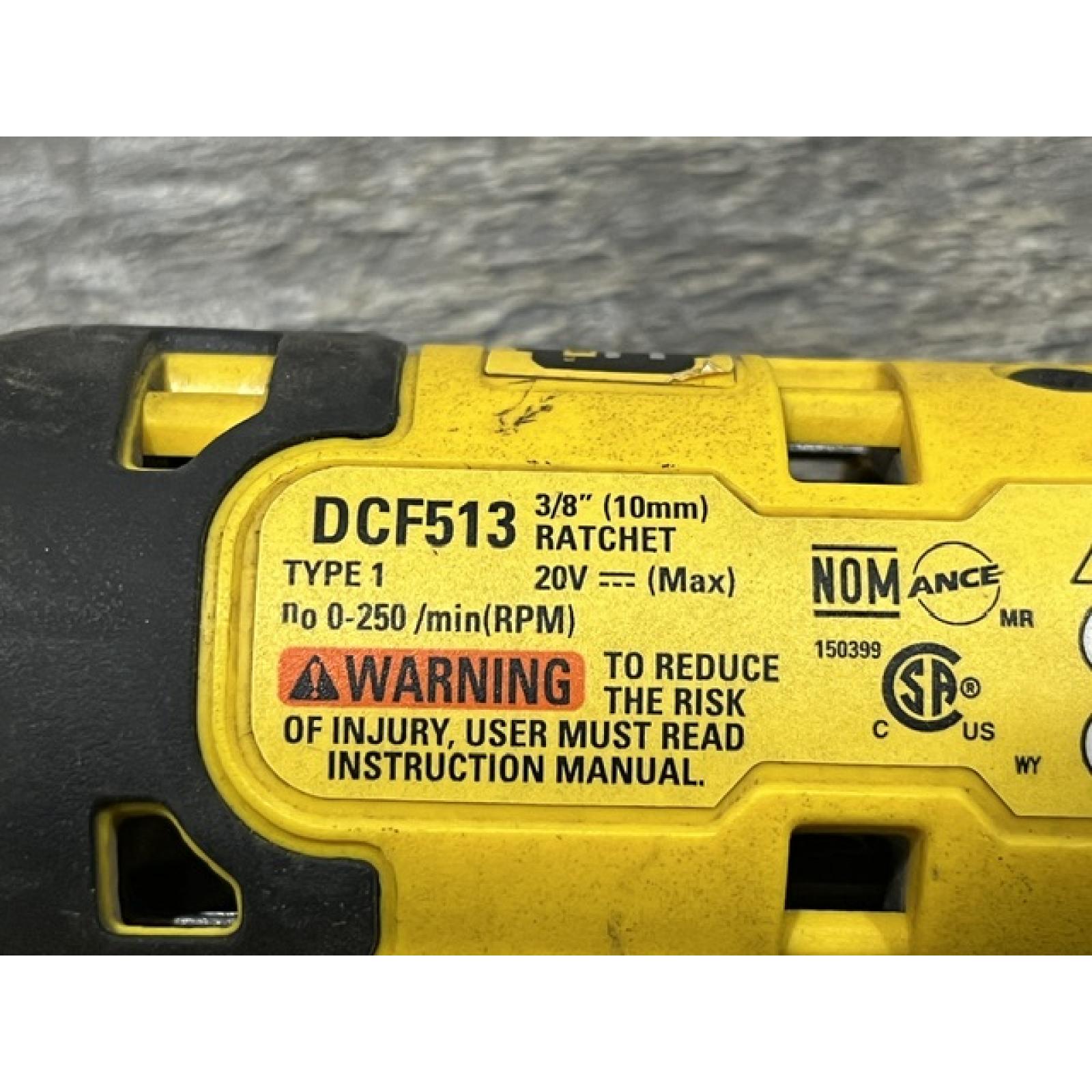 AS-IS DEWALT ATOMIC 20V MAX Cordless 3/8 in. Ratchet (Tool Only)