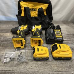 AS-IS DEWALT 20V XR Lithium-Ion Cordless 2-Tool Combo Kit