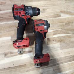 HOUSTON LOCATION - AS-IS Milwaukee  FUEL 18V Lithium-Ion Brushless Cordless Hammer Drill and Impact Driver Combo Kit