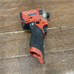 AS-IS M12 FUEL SURGE 12V Lithium-Ion Brushless Cordless 1/4 in. Hex Impact Driver Compact Kit W/Two 2.0Ah Batteries, Bag