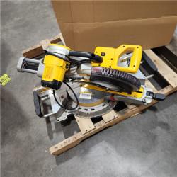 As-Is-  DEWALT 12 Double Bevel Sliding Compound Miter Saw