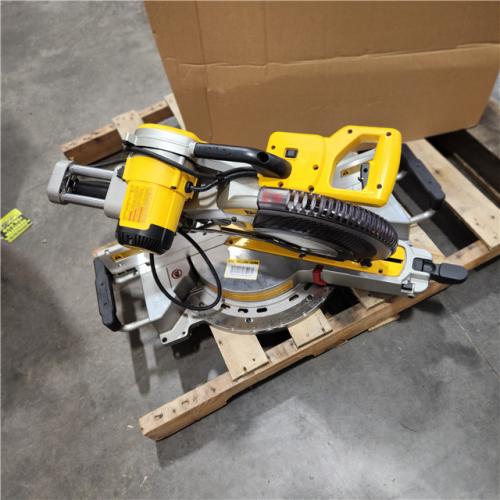 As-Is-  DEWALT 12 Double Bevel Sliding Compound Miter Saw