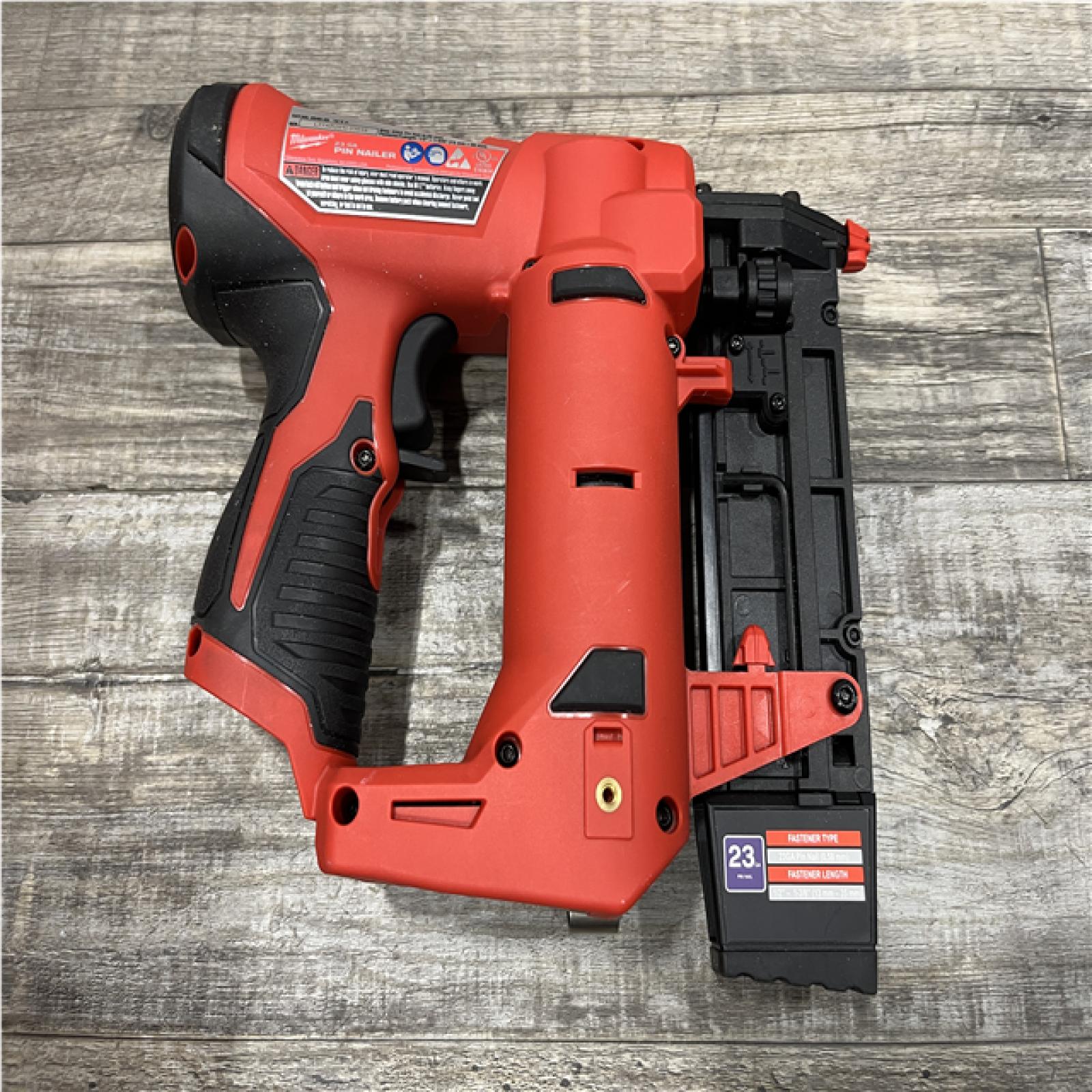 AS-IS Milwaukee 12-Volt 23-Gauge Lithium-Ion Cordless Pin Nailer (Tool-Only)