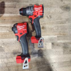 HOUSTON LOCATION - AS-IS (APPEARS LIKE NEW) Milwaukee FUEL 18V Lithium-Ion Brushless Cordless Hammer Drill and Impact Driver Combo Kit