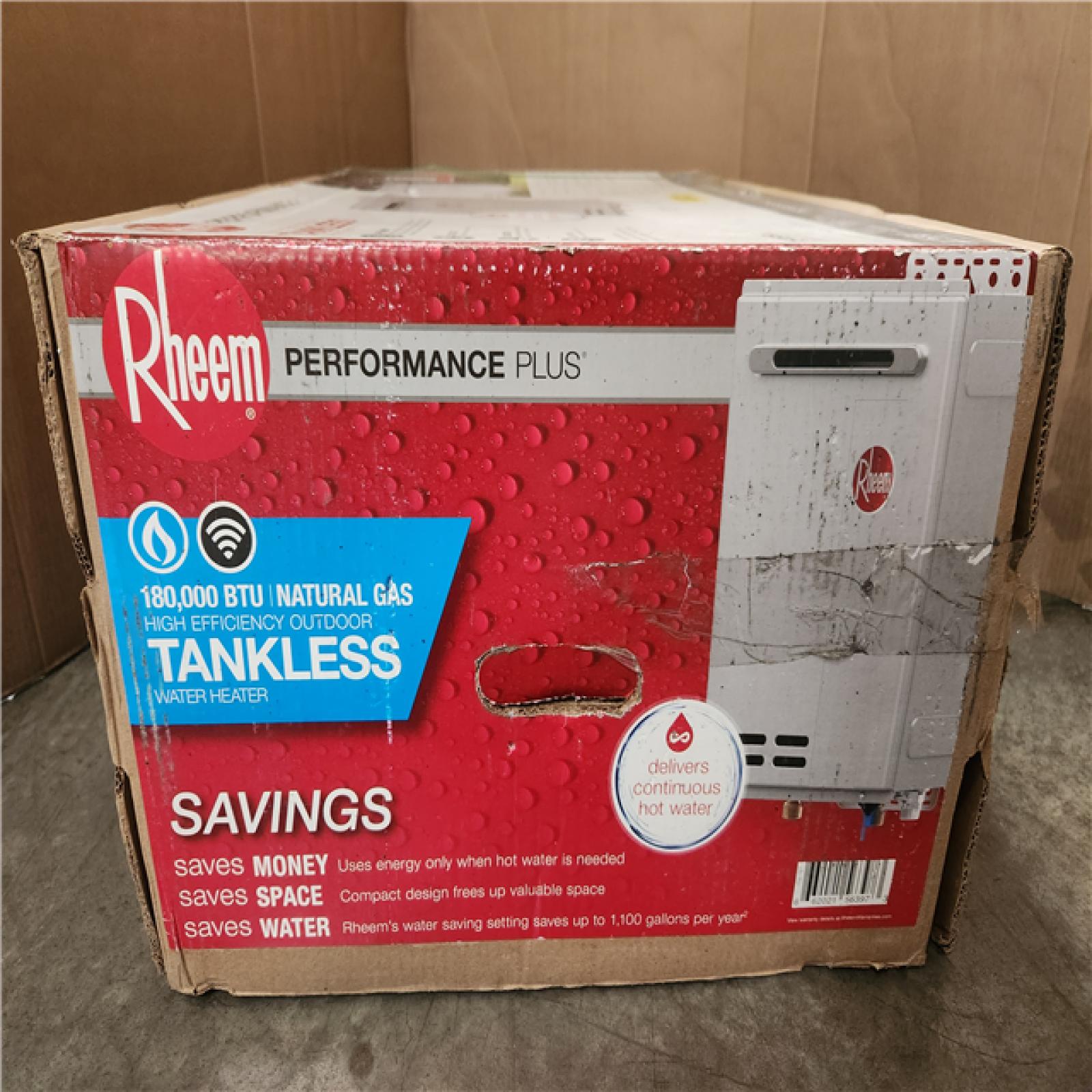 Phoenix NEW Rheem Performance Plus 8.4 GPM Smart Non-Condensing Outdoor Natural Gas Tankless Water Heater (SEALED)