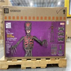 DALLAS LOCATION - Home Accents Holiday 12.5 ft. Giant-Sized Inferno Deadwood Skeleton