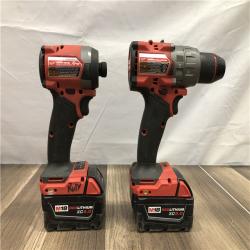 AS-IS Milwaukee FUEL 18V Lithium-Ion Brushless Cordless Hammer Drill and Impact Driver Combo Kit