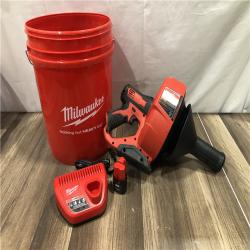 AS-IS Milwaukee 12-V Lithium-Ion Cordless Drain Snake Auger kit