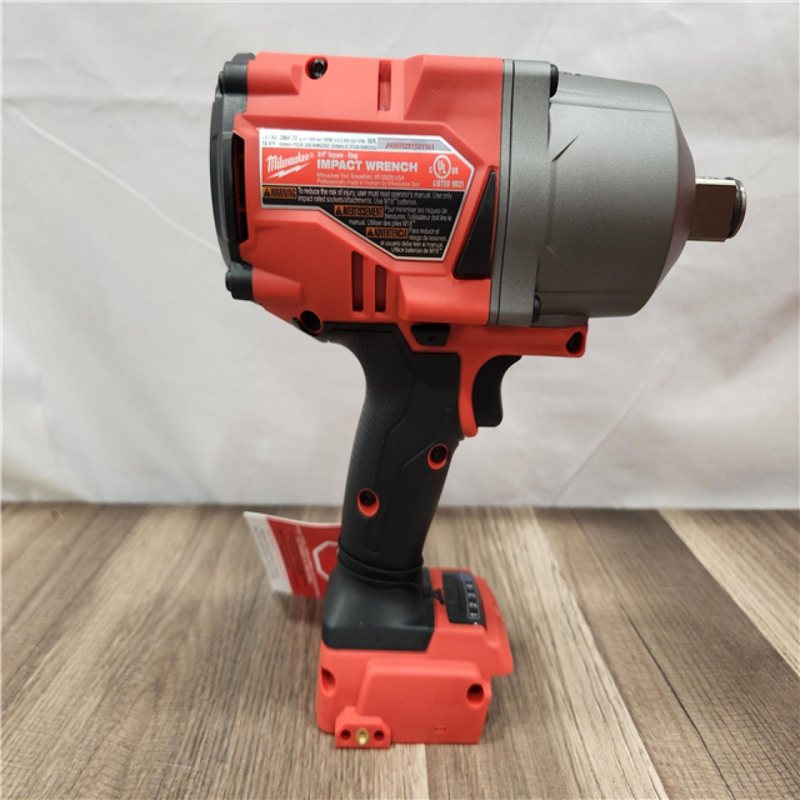 AS-IS- Milwaukee M18 FUEL ONE-KEY 18V Lithium-Ion Brushless Cordless 3/4 in. Impact Wrench with Friction Ring (Tool-Only)