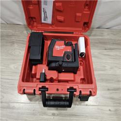 AS-IS Milwaukee Green 100 ft. Cross Line and Plumb Points Rechargeable Laser Level with REDLITHIUM Lithium-Ion