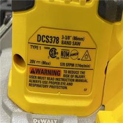 AS-IS DEWALT 20-Volt MAX 3-3/8 in. Cordless Brushless Bandsaw (Tool-Only)
