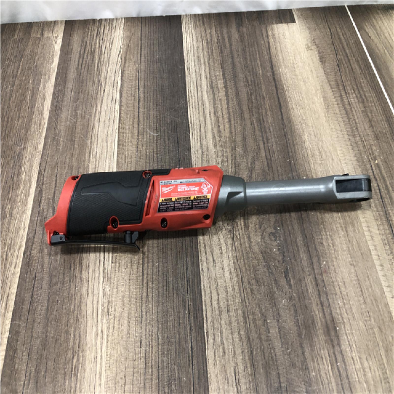 AS-IS Milwaukee FUEL INSIDER 12V Lithium-Ion Brushless Cordless 1/4 in. - 3/8 in. Extended Reach Box Ratchet (Tool-Only)
