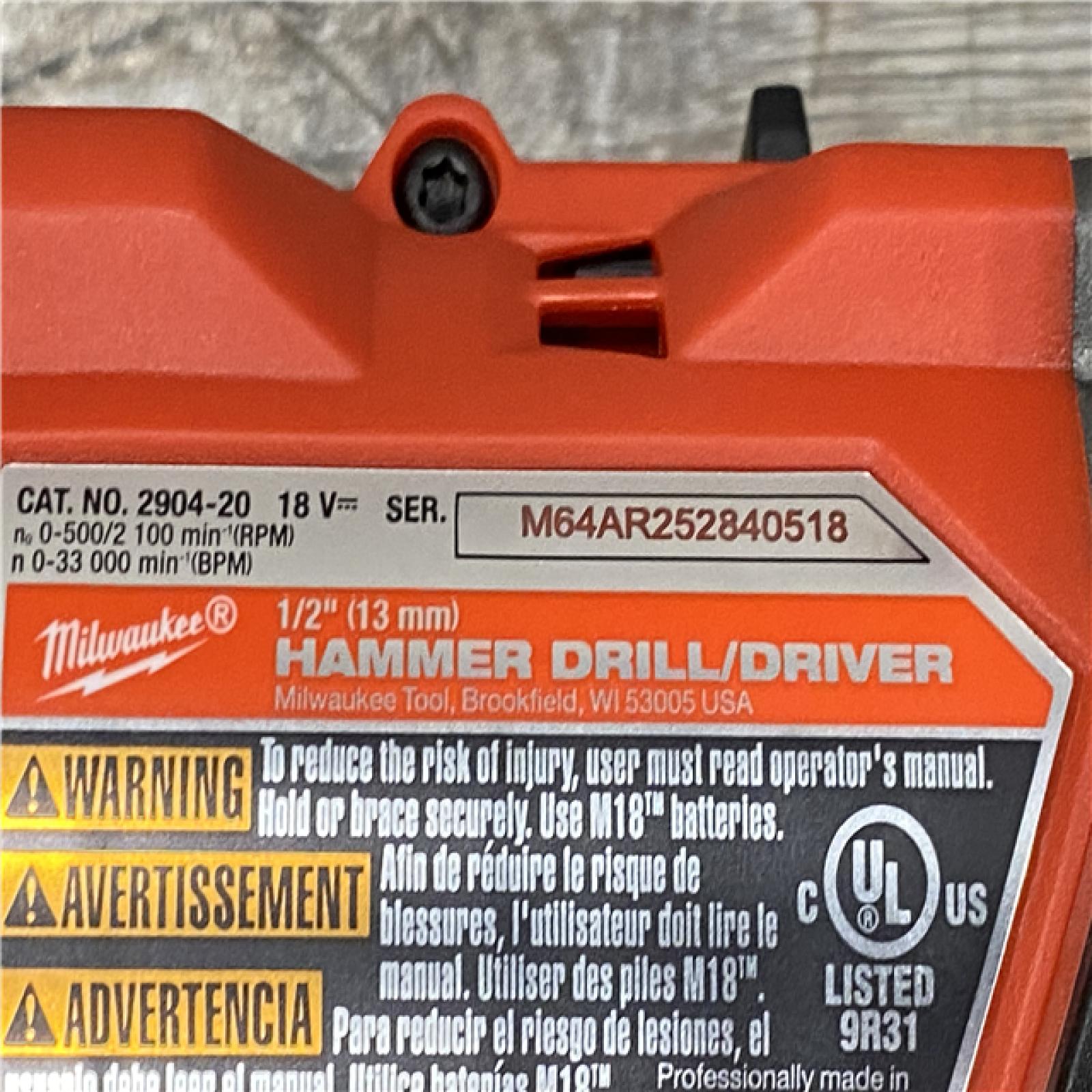 AS-IS Milwaukee FUEL 18V Lithium-Ion Brushless Cordless Hammer Drill and Impact Driver Combo Kit