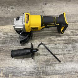 AS-IS DEWALT 20V MAX Cordless Brushless 4-1/2 in. Angle Grinder with Paddle Switch (Tool Only)