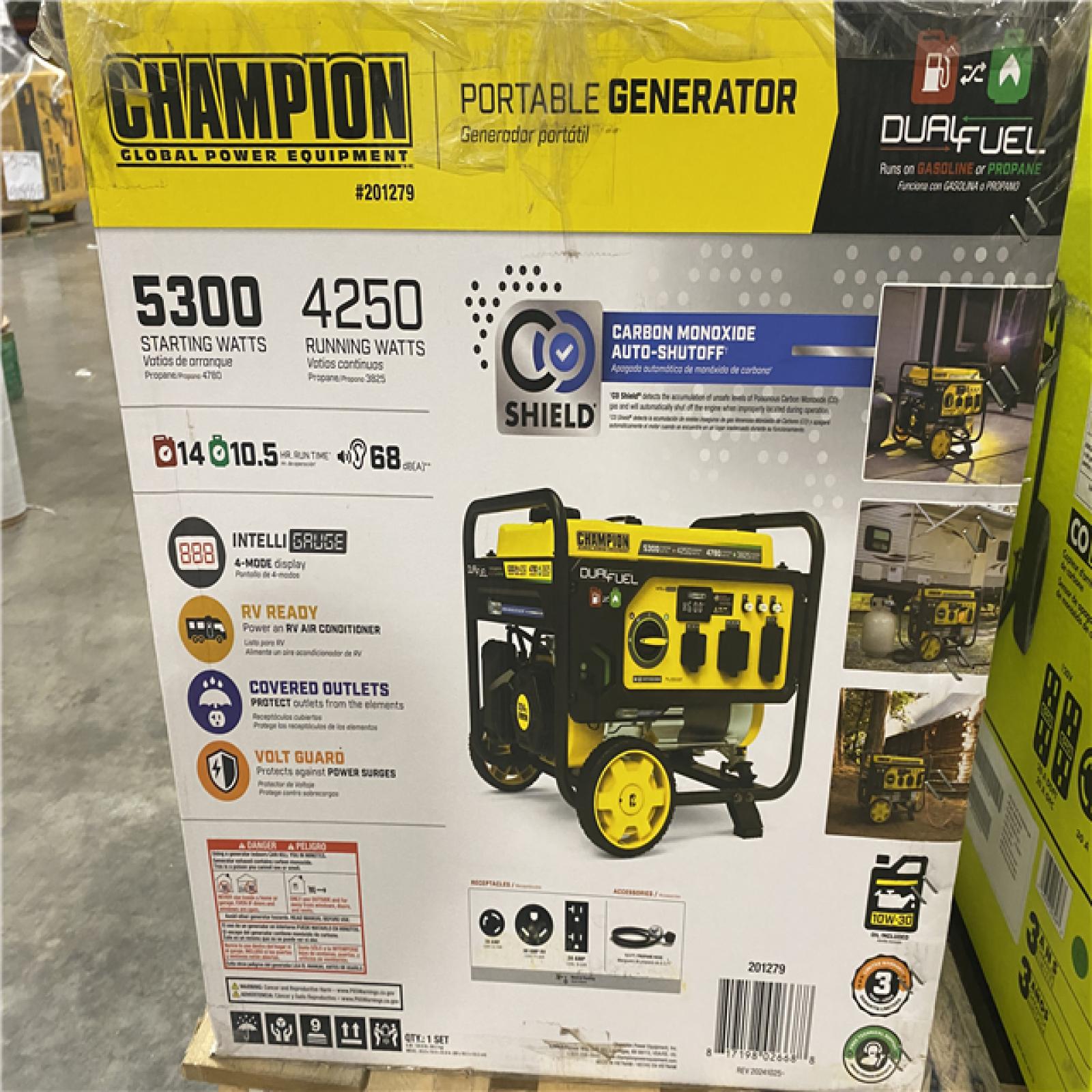 Dallas Location - As-Is Champion 201279 5300W Dual Fuel Generator