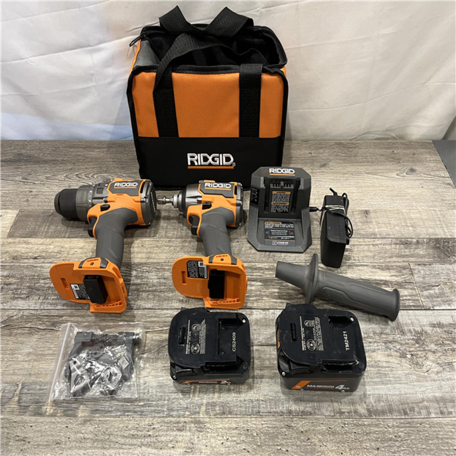 AS-IS RIDGID 18V Brushless Cordless 2-Tool Combo Kit