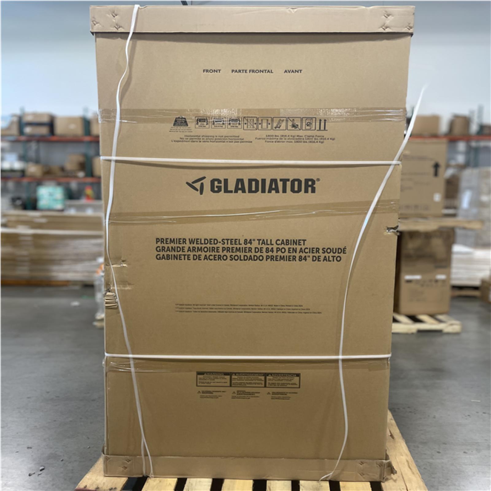 DALLAS LOCATION- GLADIATOR Red Premier Pre-Assembled 84in Tall Cabinet
