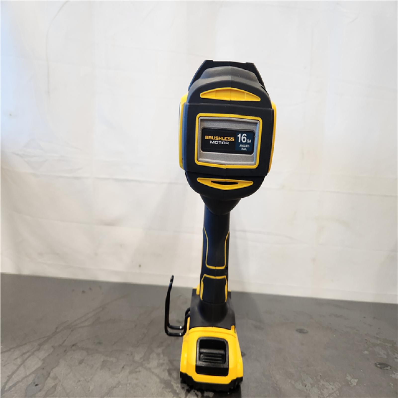 AS-IS- DeWalt DCN660D1 20V 16 Gauge Cordless Angled Finish Nailer Kit W/ 2Ah Battery