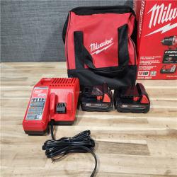 HOUSTON LOCATION - AS-IS Milwaukee 18V Lithium-Ion Brushless Cordless Compact Drill/Impact Combo Kit