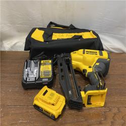 AS-IS DeWalt DCN660D1 20V 16 Gauge Cordless Angled Finish Nailer Kit W/ 2Ah Battery