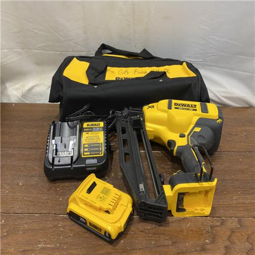 AS-IS DeWalt DCN660D1 20V 16 Gauge Cordless Angled Finish Nailer Kit W/ 2Ah Battery