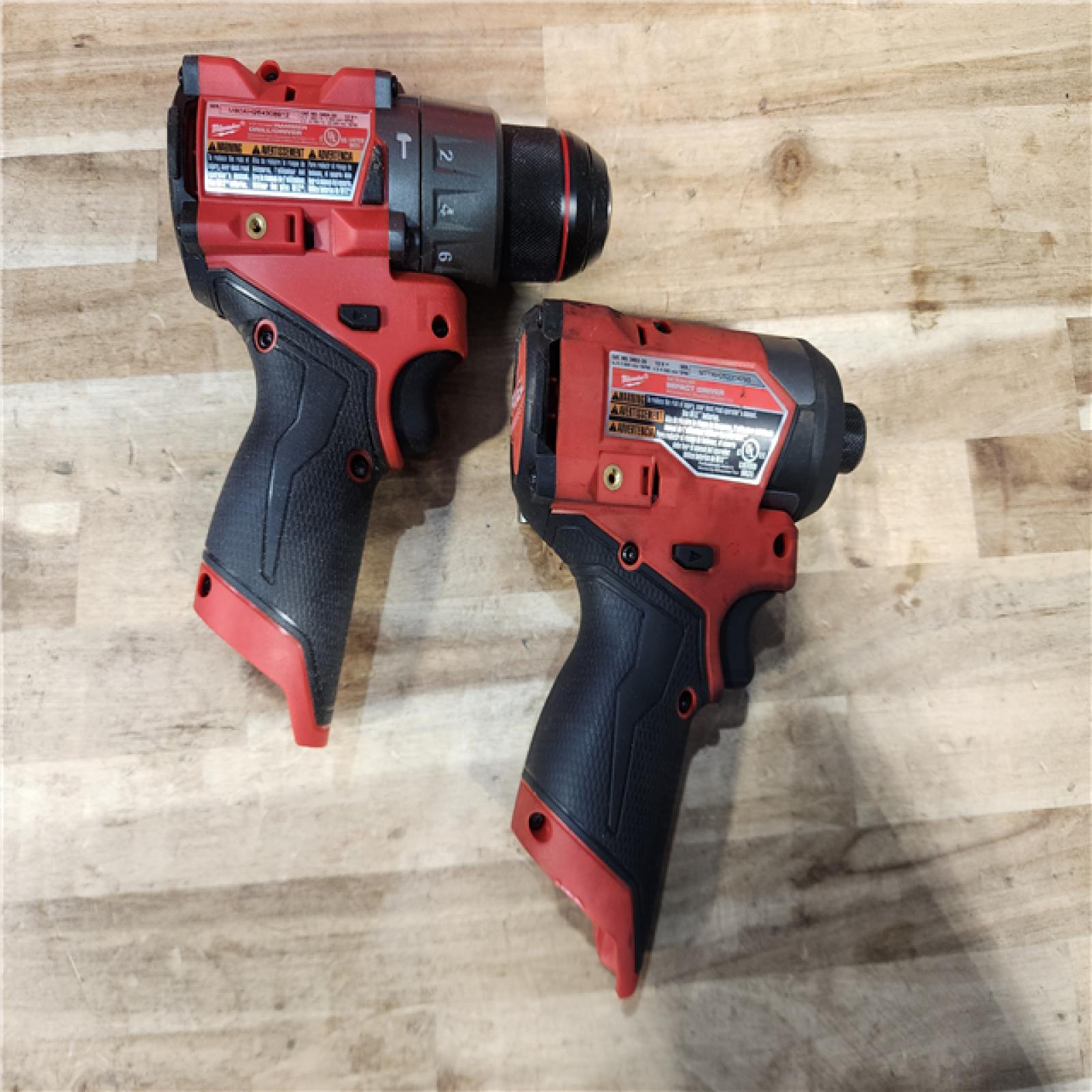 HOUSTON LOCATION - AS-IS Milwaukee  FUEL 12-Volt Lithium-Ion Brushless Cordless Hammer Drill and Impact Driver Combo Kit