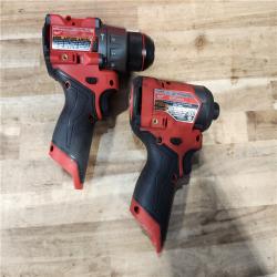 HOUSTON LOCATION - AS-IS Milwaukee  FUEL 12-Volt Lithium-Ion Brushless Cordless Hammer Drill and Impact Driver Combo Kit