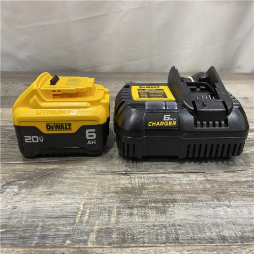 AS-IS DEWALT 20V MAX Lithium-Ion 6.0 Ah Battery and Charger