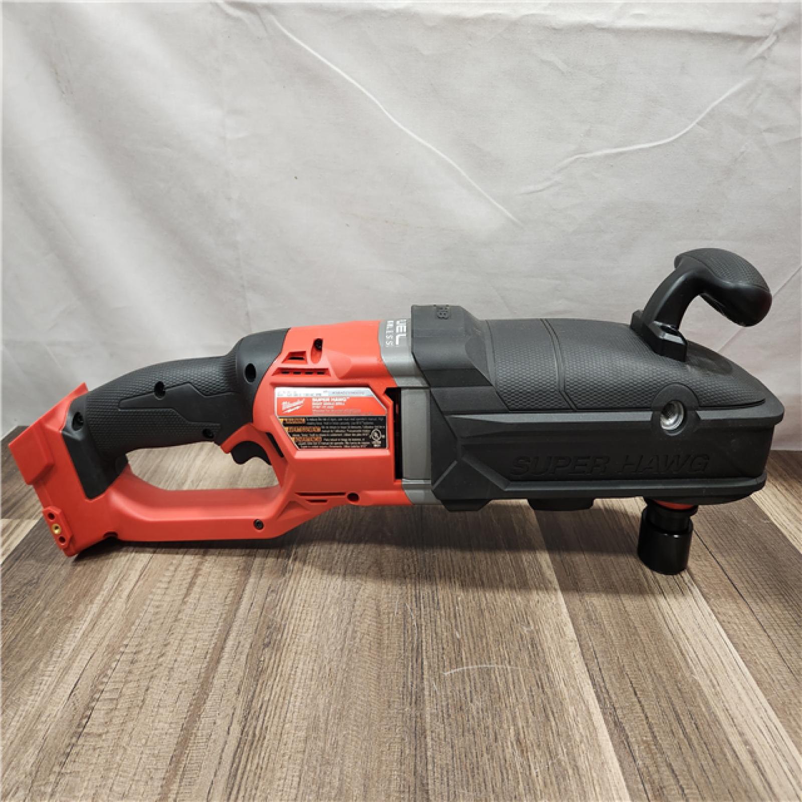AS-IS- Milwaukee M18 FUEL 18V Lithium-Ion Brushless Cordless GEN 2 SUPER HAWG 7/16 in. Right Angle Drill (Tool-Only)