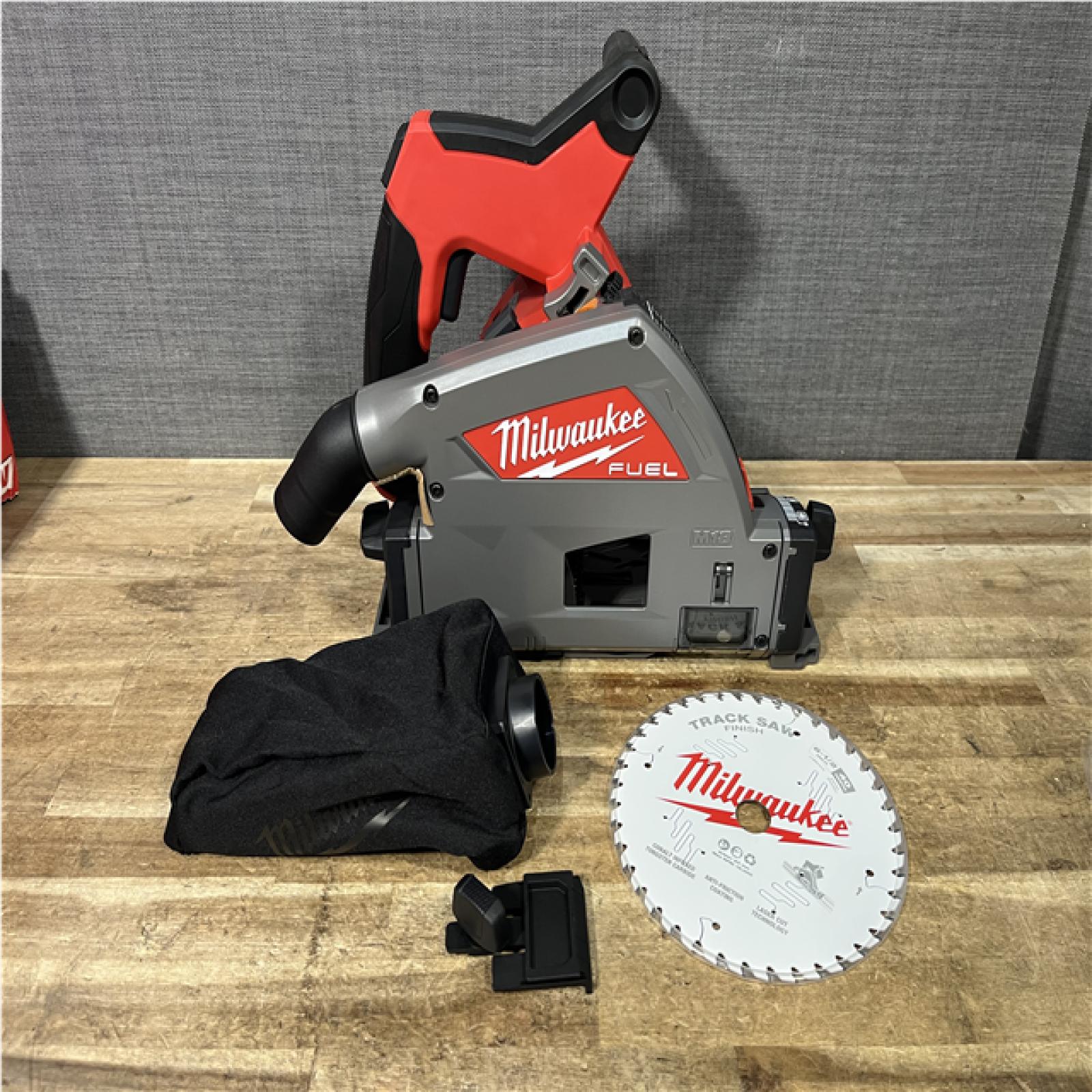 Houston Location AS-IS Milwaukee FUEL 18V Lithium-Ion Cordless Brushless 6-1/2 in. Plunge Cut Track Saw (Tool-Only)
