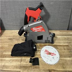 Houston Location AS-IS Milwaukee FUEL 18V Lithium-Ion Cordless Brushless 6-1/2 in. Plunge Cut Track Saw (Tool-Only)