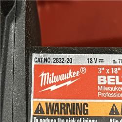 AS-IS Milwaukee FUEL 18-Volt Lithium-Ion Cordless Belt Sander (Tool-Only)