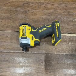 AS-IS DEWALT ATOMIC 20V MAX Lithium-Ion Cordless 1/4 in. Brushless Impact Driver Kit, 5 Ah Battery, Charger, and Bag