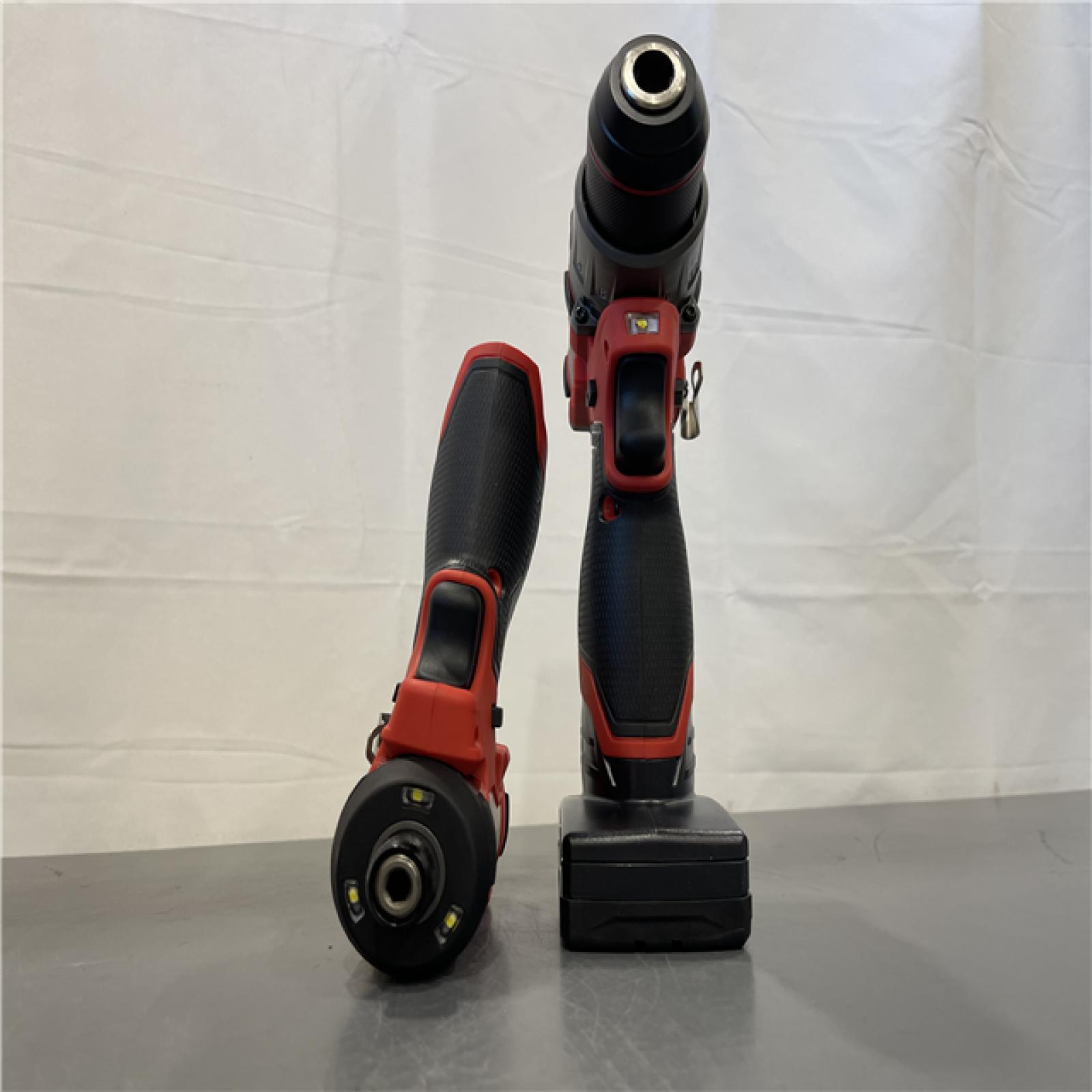 AS IS - Milwaukee 12V Brushless Hammer Drill and Impact Driver Combo Kit