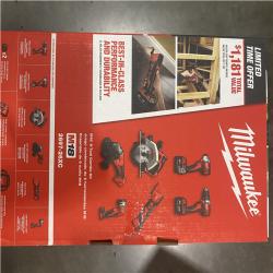 NEW- M18 18-Volt Lithium-Ion Cordless Combo Kit (6-Tool) with 2-Batteries  Charger and Tool Bag