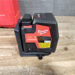 HOUSTON LOCATION - AS-IS Milwaukee 100 ft. REDLITHIUM Lithium-Ion USB Green Rechargeable Cross Line Laser Level Kit