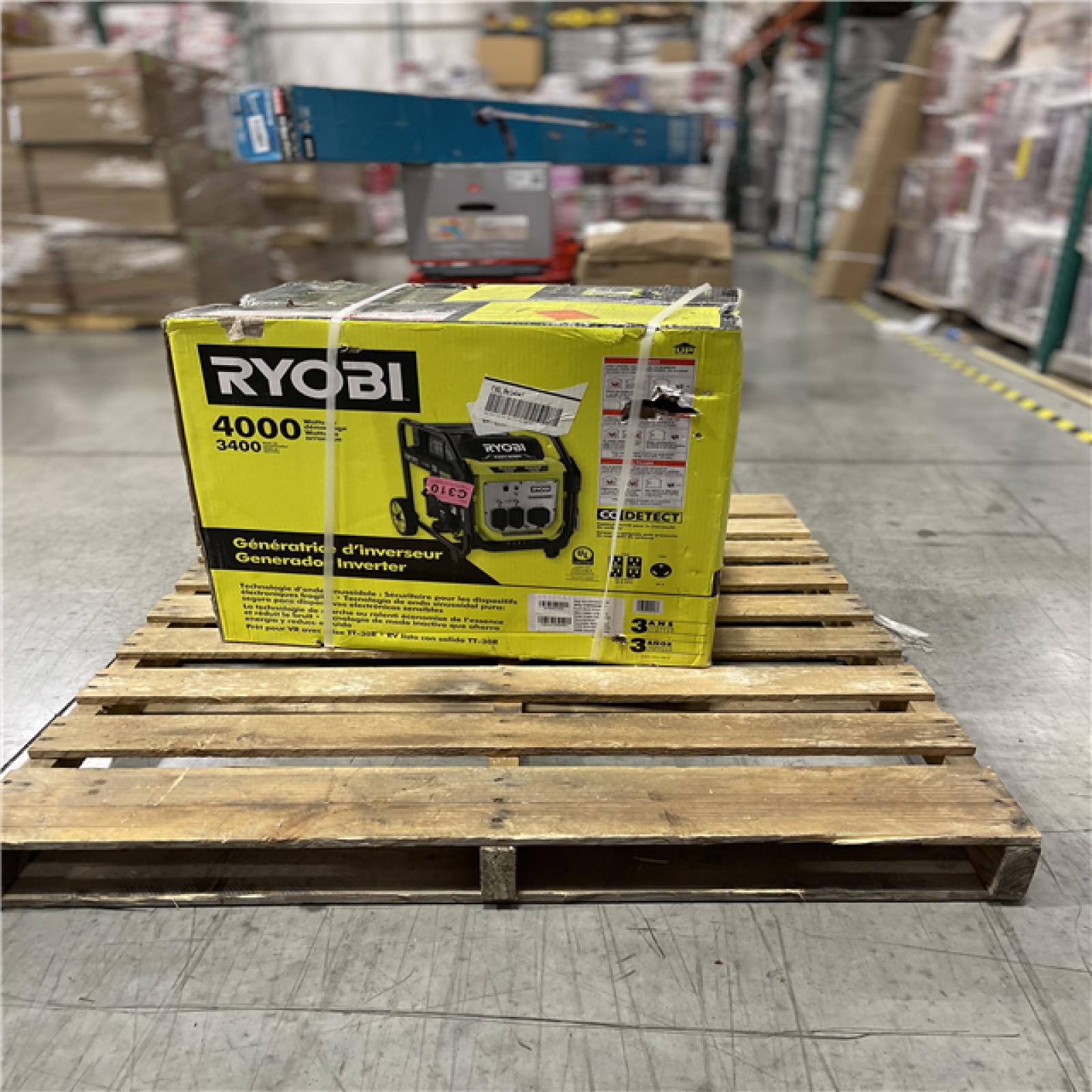 DALLAS LOCATION- NEW!- RYOBI 4000-Watt Recoil Start Gasoline Powered Digital Inverter Generator with CO Detect Shutdown Sensor