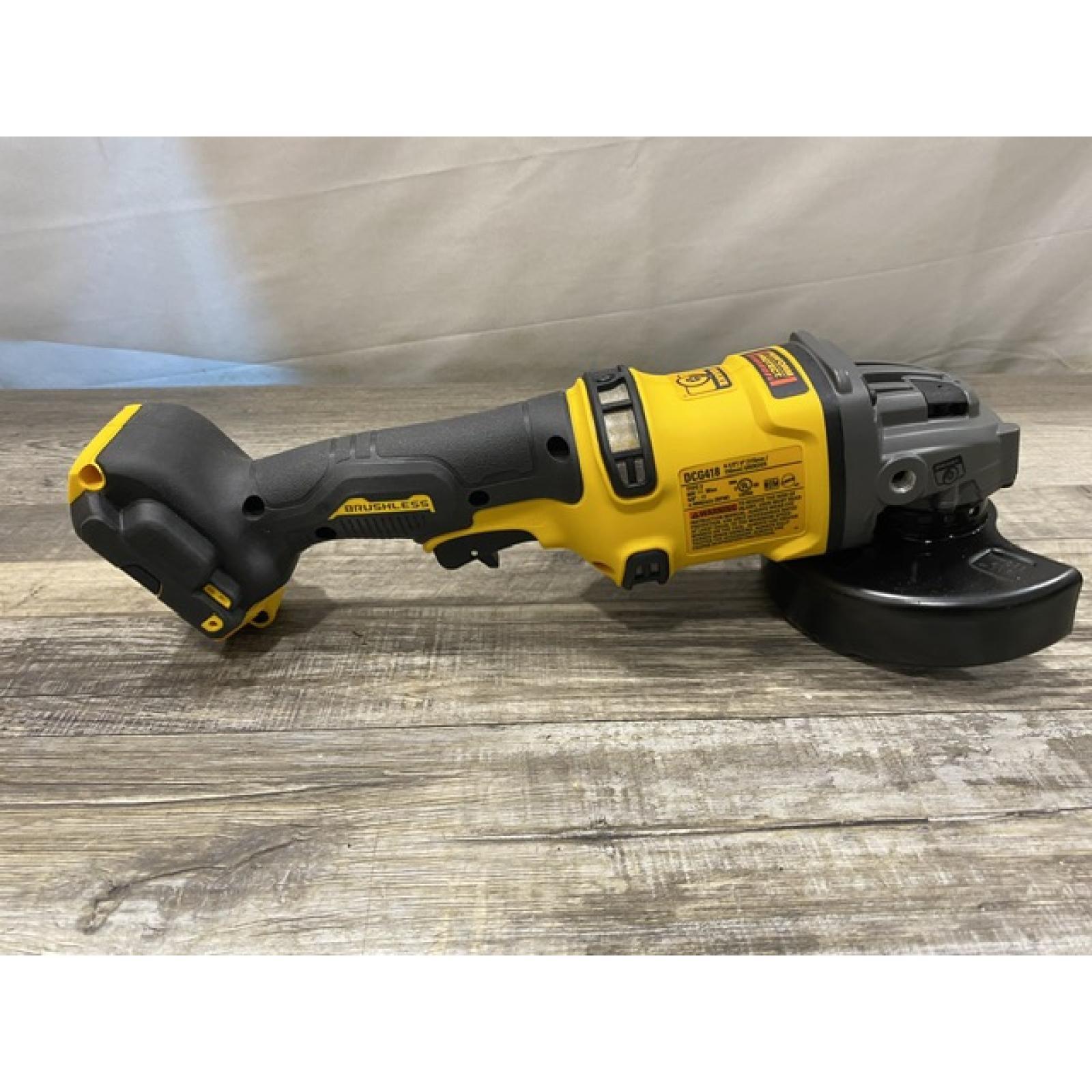 AS-IS DEWALT FLEXVOLT 60V MAX Cordless Brushless 4.5 in. to 6 in. Small Angle Grinder with Kickback Brake (Tool Only)